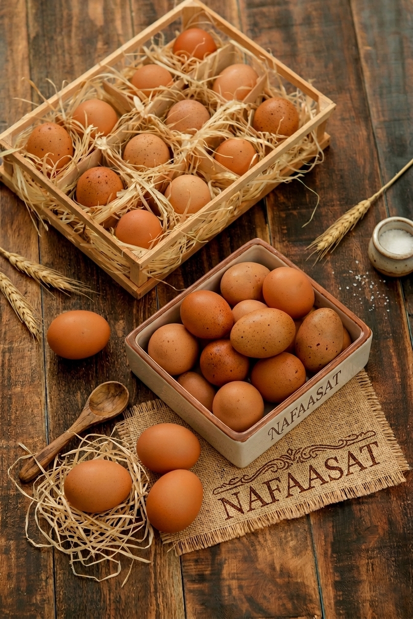 Nafaasat Pure Desi Brown Eggs — Karachi delivery, Rs.799/dozen